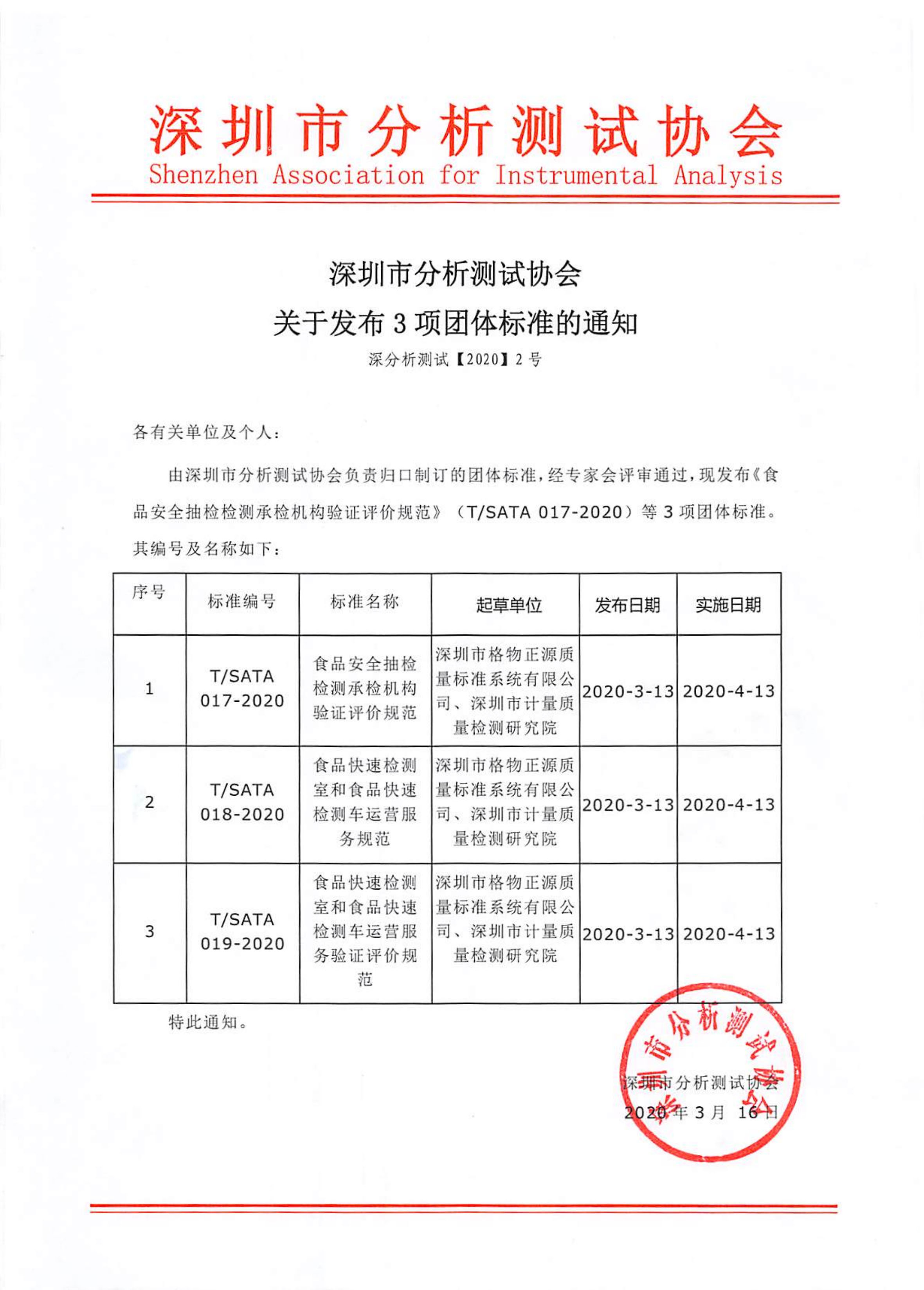 2）深圳市分析测试协会关于发布3项团体标准的通知【2020.3.jpg