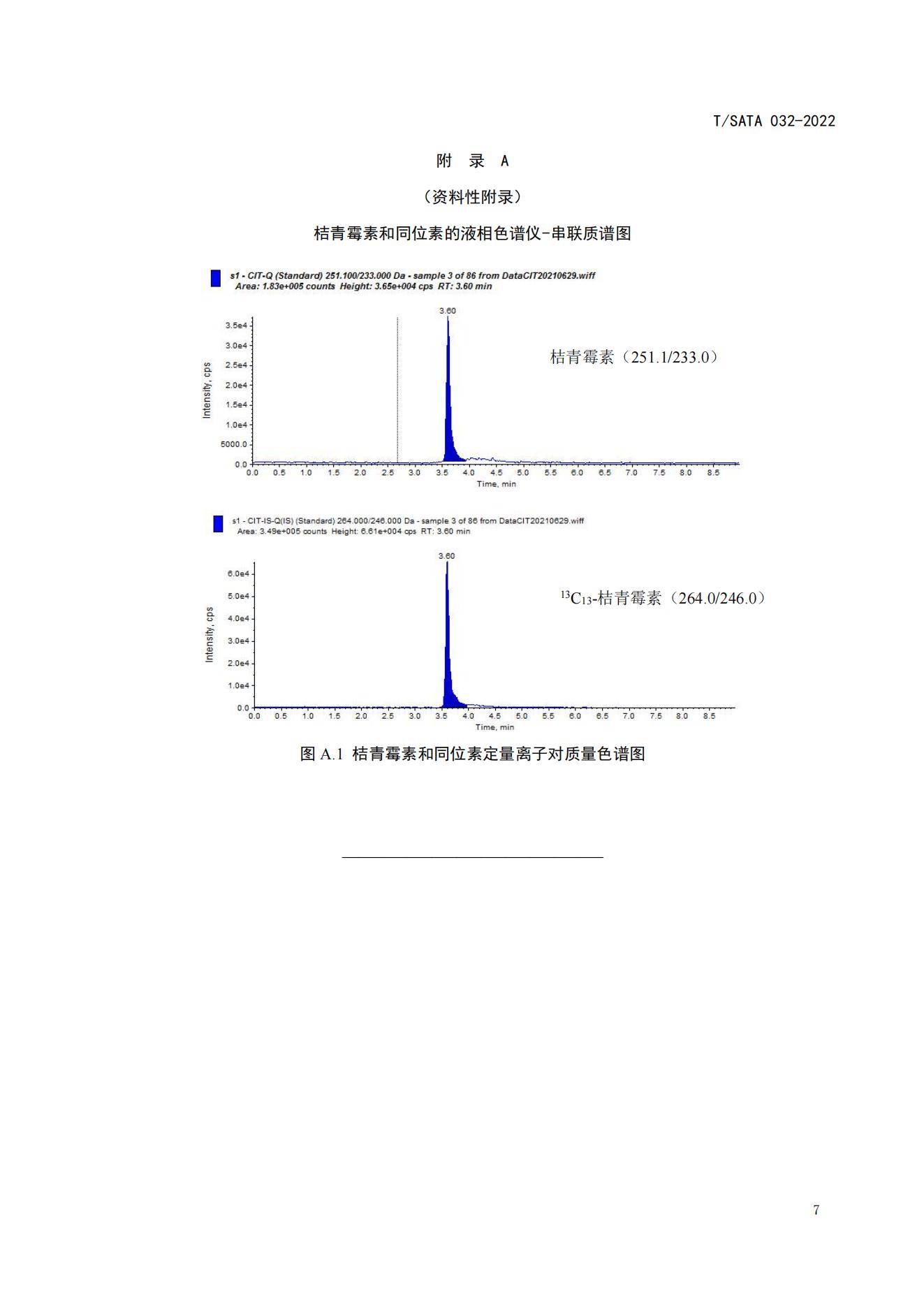 TSATA 032-2022食品中桔青霉素的测定液相色谱_09.jpg